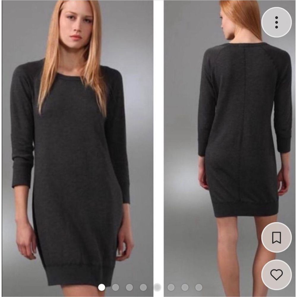 🔥🔥5 for $25🔥🔥 Standard James Perse gray long sleeve tunic dress with pockets